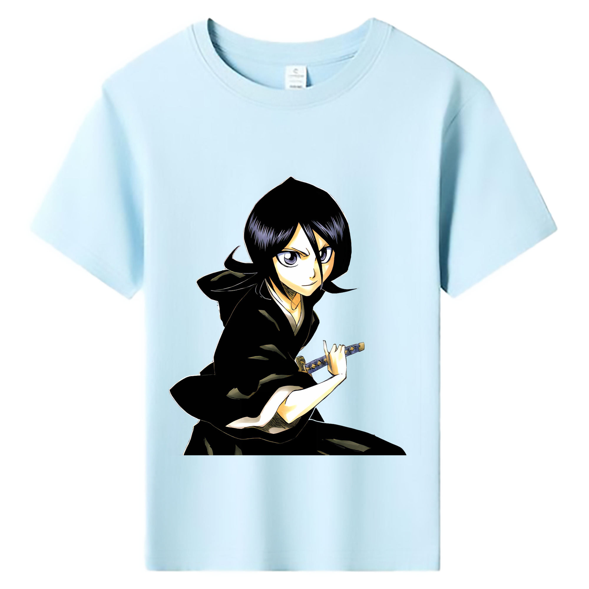 （画像用） ブリーチ 朽木ルキア BLEACH Kuchiki Rukia 綿100％キッズTシャツ（フロントプリント）